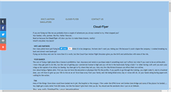 Desktop Screenshot of cloud-flyer.com